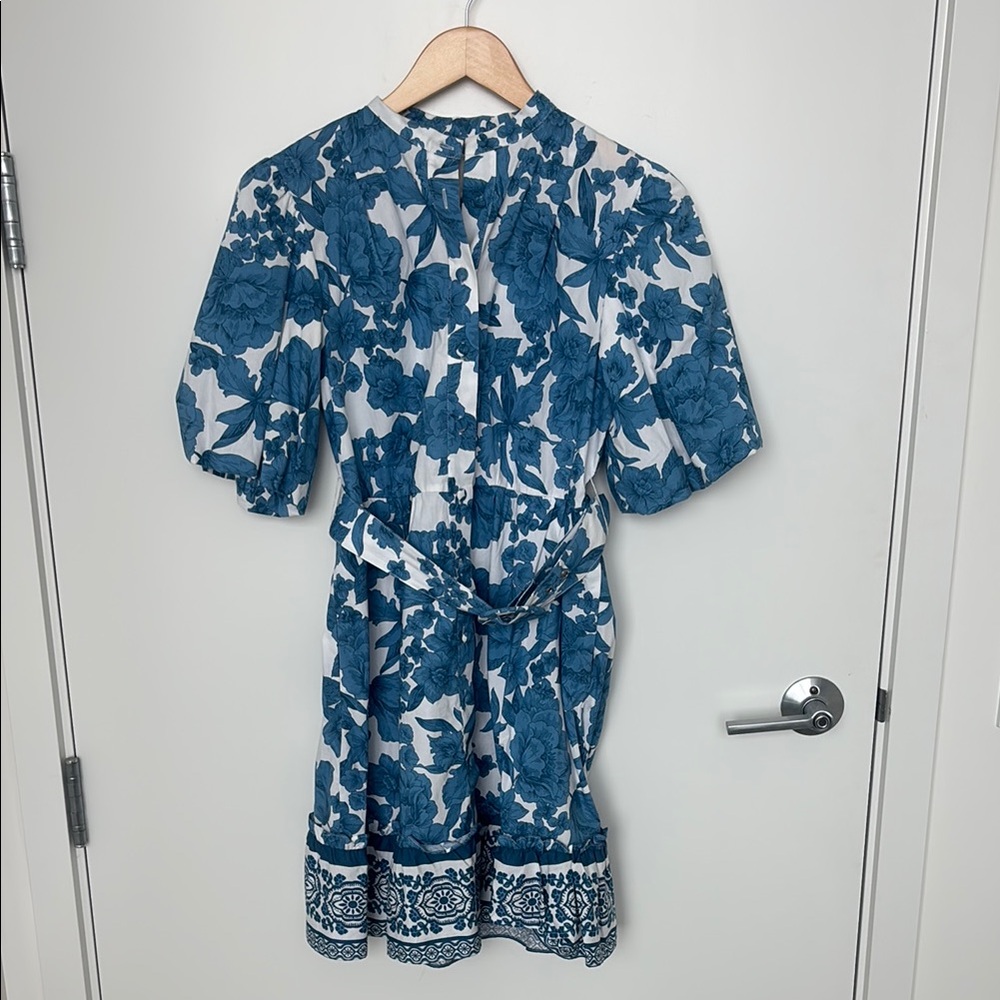 Joie Blue and White Ruffled Tiered Sundress size 2